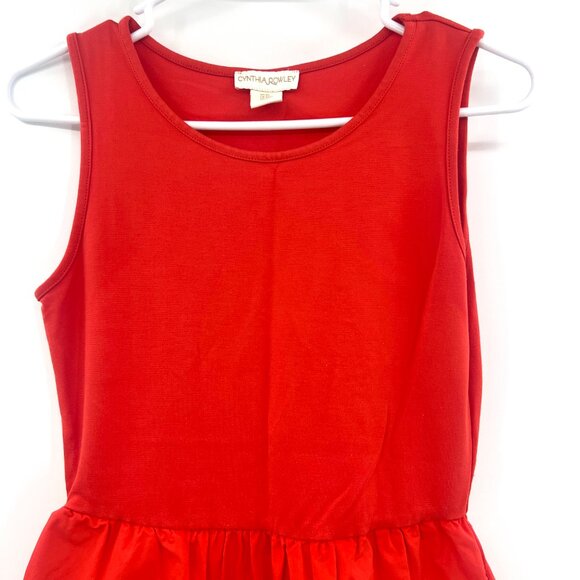 Cynthia Rowley Red Jersey Tiered Mini Dress Women's Size XS - Picture 2 of 6